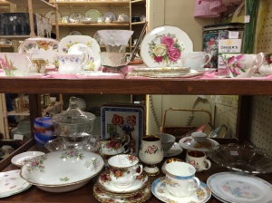 Teacups at the antique mall
